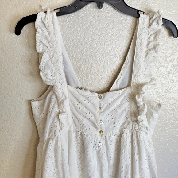 Anthropologie Allison new York Embroidered Eyelet Midi Dress sz M - Picture 6 of 8